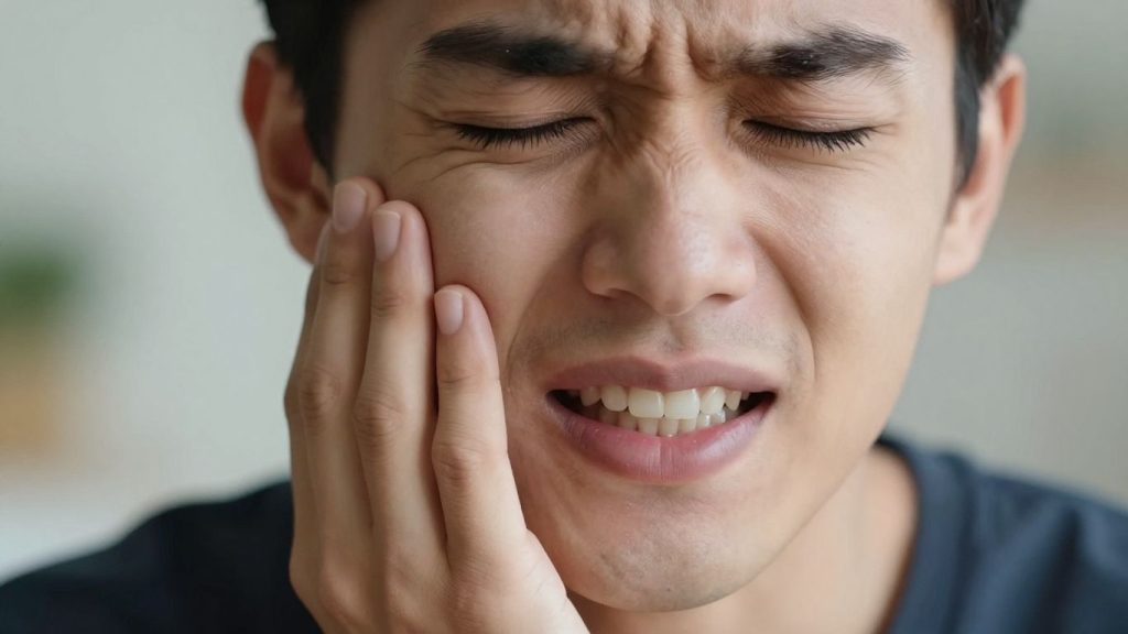 Patient experiencing tooth pain when biting down seeking dental care in Ottawa
